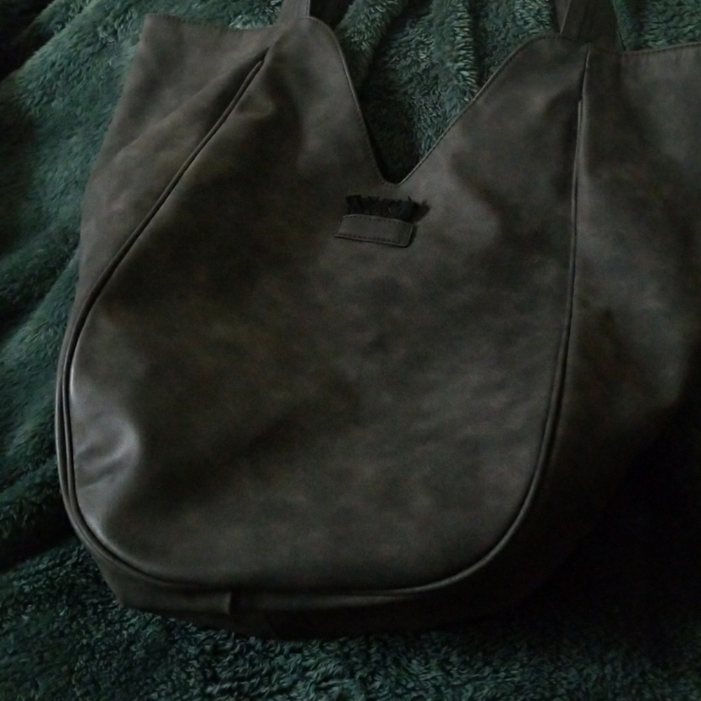 Faux leather hobo purse